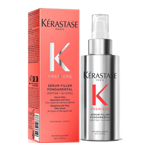 Kérastase Première Repairing Anti-Frizz Filler Heat Protecting Hair Serum for Damaged Hair with Peptides and Glycine 90ml